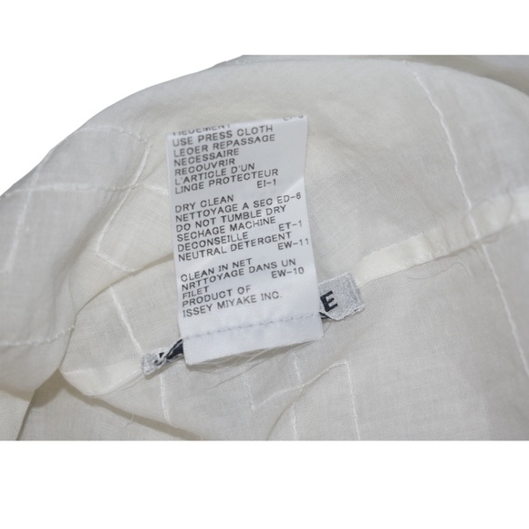 Vintage Rare Issey Miyake Embroidered Cotton Sleeveless Top Tank S As is - Picture 7 of 12